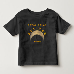 T-SHIRT POUR LES TOUS PETITS TOTAL SOLAIRE ÉLIPSE LUNE TERRE SOLAIRE