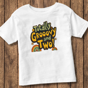 T-shirt Pour Les Tous Petits Totalement Super et deux 2e anniversaire