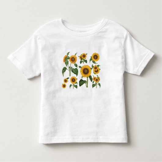 T-shirt Pour Les Tous Petits Tournesols Botanique (Devant)