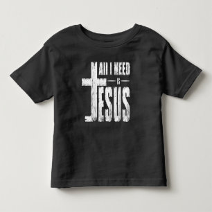 T-shirt Pour Les Tous Petits Tout ce dont j'ai besoin est Jésus