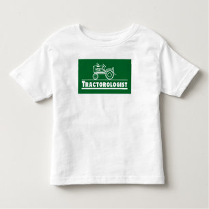 T-shirt Pour Les Tous Petits Tracteur amusant Tractorologue humoristique Vert
