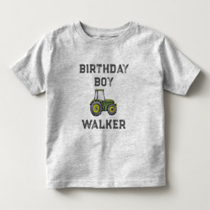 T-shirt Pour Les Tous Petits Tracteur rustique garçon fêtant son anniversaire à
