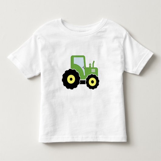 T-shirt Pour Les Tous Petits Tracteur vert de jouet (Devant)