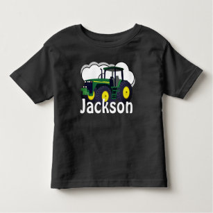 T-shirt Pour Les Tous Petits Tracteur vert personnalisé