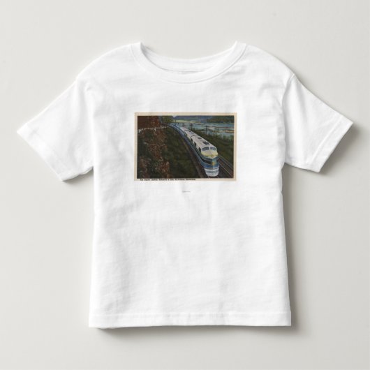 T-shirt Pour Les Tous Petits Train rationalisant par Potomac (Devant)