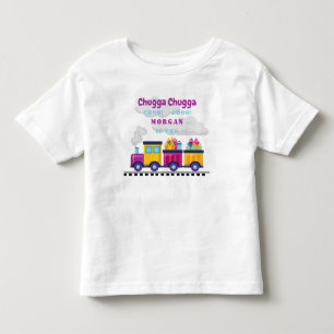 T-shirt Pour Les Tous Petits Train Tchou Tchou Dessin Animé Deuxième Anniversai