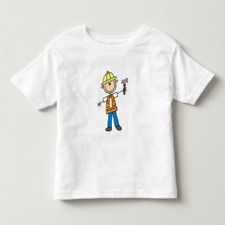 T-shirt Pour Les Tous Petits Travailleur de la construction avec le marteau