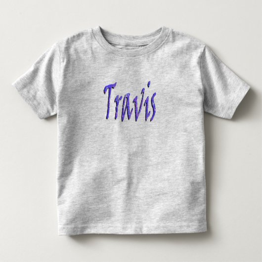 T-shirt Pour Les Tous Petits Travis, Nom, Logo, (Devant)