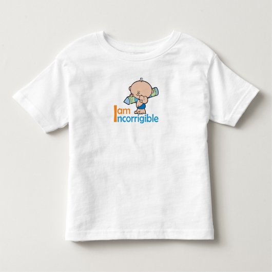 T-shirt Pour Les Tous Petits Très incorrigible pour les garçons (Devant)
