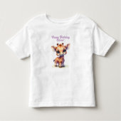 T-shirt Pour Les Tous Petits Très mignonne girafe (Devant)