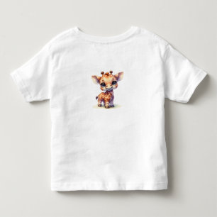 T-shirt Pour Les Tous Petits Très mignonne girafe