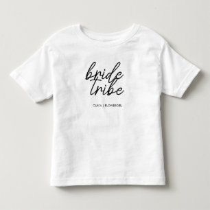 T-shirt Pour Les Tous Petits Tribe de mariée   Fleur Mariage Fille Moderne