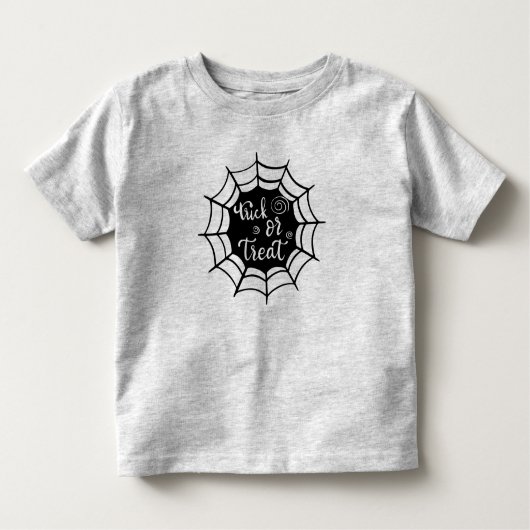 T-shirt Pour Les Tous Petits Trick Ou Traiter Spiderweb Halloween Toddler T-Shi (Devant)