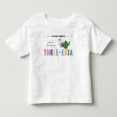 T-shirt Pour Les Tous Petits Trois Esta coloré 3ème anniversaire garçon ou fill (Devant)