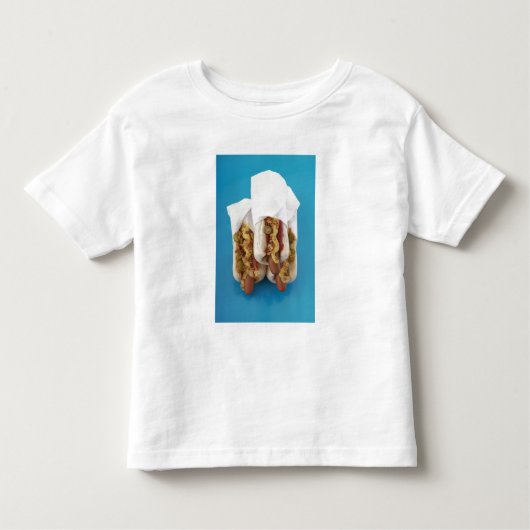 T-shirt Pour Les Tous Petits Trois hot-dogs en petits pains (Devant)