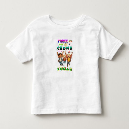 T-shirt Pour Les Tous Petits Trois n'est pas une foule C'est un escadron (Devant)