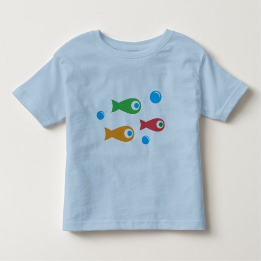 T-shirt Pour Les Tous Petits Trois poissons mignons (Devant)