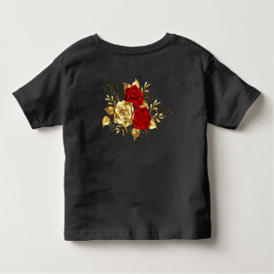T-shirt Pour Les Tous Petits Trois Roses de bijoux