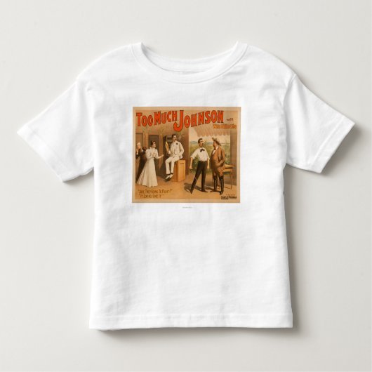 T-shirt Pour Les Tous Petits "Trop de Johnson" - deux hommes combattant le (Devant)