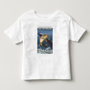 T-shirt Pour Les Tous Petits Truite pêchant la section transversale - Seward,