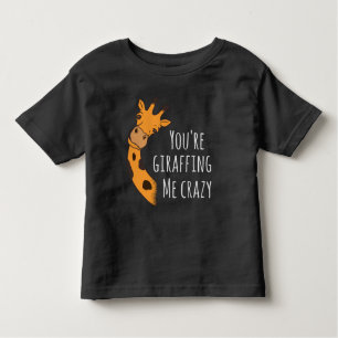 T-shirt Pour Les Tous Petits Tu me girafes fou