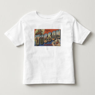 T-shirt Pour Les Tous Petits Tucson, Arizona - grandes scènes 2 de lettre