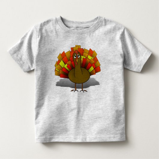 T-shirt Pour Les Tous Petits Turquie Thanksgiving inquiet (Devant)