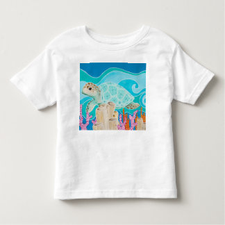 T-shirt Pour Les Tous Petits Turtle Dot Calm - un voyage sous-marin apaisant