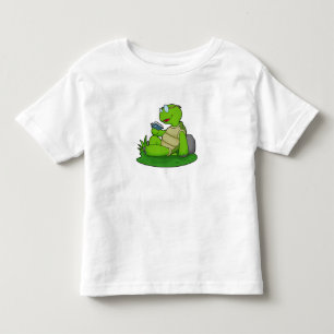 T-shirt Pour Les Tous Petits Turtle Reading Book