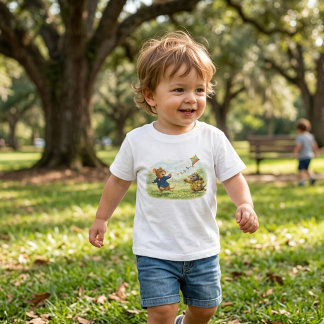 T-shirt Pour Les Tous Petits Tux & Twitch Meadow Kite Adventure