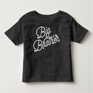 T-shirt Pour Les Tous Petits Typographie blanche de Retro Big Brother