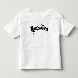 T-shirt Pour Les Tous Petits Typographie d'Halloween