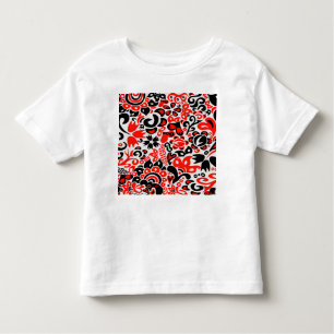 T-shirt Pour Les Tous Petits Ukrainian ethnic folk art floral pattern absrtact 