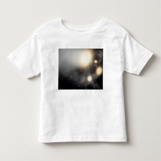 T-shirt Pour Les Tous Petits Un amas de galaxies (Devant)