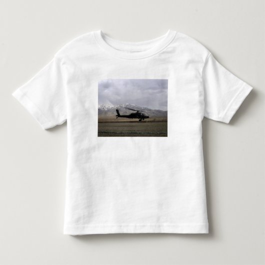 T-shirt Pour Les Tous Petits Un Apache AH-64A décolle (Devant)