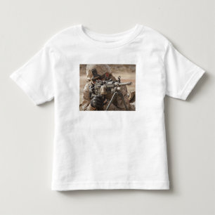 T-shirt Pour Les Tous Petits Un artilleur d'arme automatique de peloton fournit