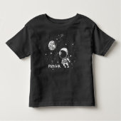 T-shirt Pour Les Tous Petits Un Astronaut Amusant Dans L'Espace (Devant)