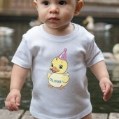 T-shirt Pour Les Tous Petits Un Canard chanceux Anniversaire Enfants 1er