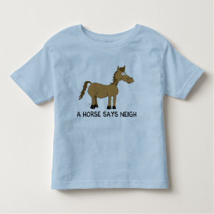 T-shirt Pour Les Tous Petits Un Cheval Dit Neigh