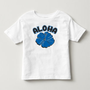 T-shirt Pour Les Tous Petits Un grand bleu ALOHA à vous