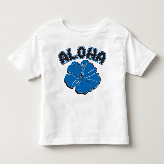 T-shirt Pour Les Tous Petits Un grand bleu ALOHA à vous (Devant)