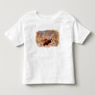 T-shirt Pour Les Tous Petits Un lion attaquant et tuant un Taureau