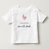 T-shirt Pour Les Tous Petits Un mignon oiseau (Devant)