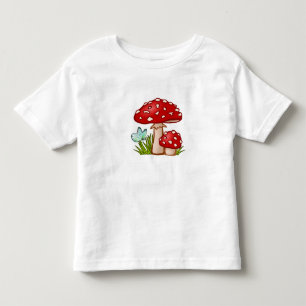 T-shirt Pour Les Tous Petits Un Motif de champignons magiques