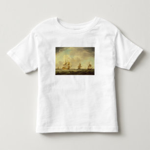T-shirt Pour Les Tous Petits Un navire amiral anglais sous la voile facile dans