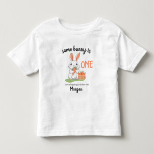 T-shirt Pour Les Tous Petits Un Petit Lapin a un an Garçons Filles 1er Annivers