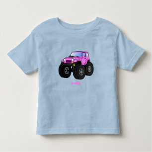T-shirt Pour Les Tous Petits Un Pink Monster Cartoon