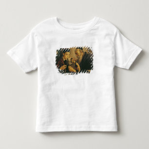 T-shirt Pour Les Tous Petits Un rabbin attache les Phylacteries au bras d'un ga