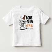 T-shirt Pour Les Tous Petits Un Skeleton premier anniversaire Halloween (Devant)