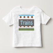 T-shirt Pour Les Tous Petits Un Tee de train (Devant)